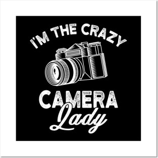 Crazy Camera Lady Funny Gift Posters and Art